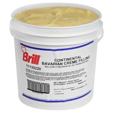 BRILL Filling Continental Bavarian Cream 20lbs 10197396